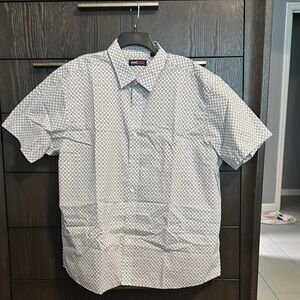 Roundtree & Yorke White Casual Button Down Shirt